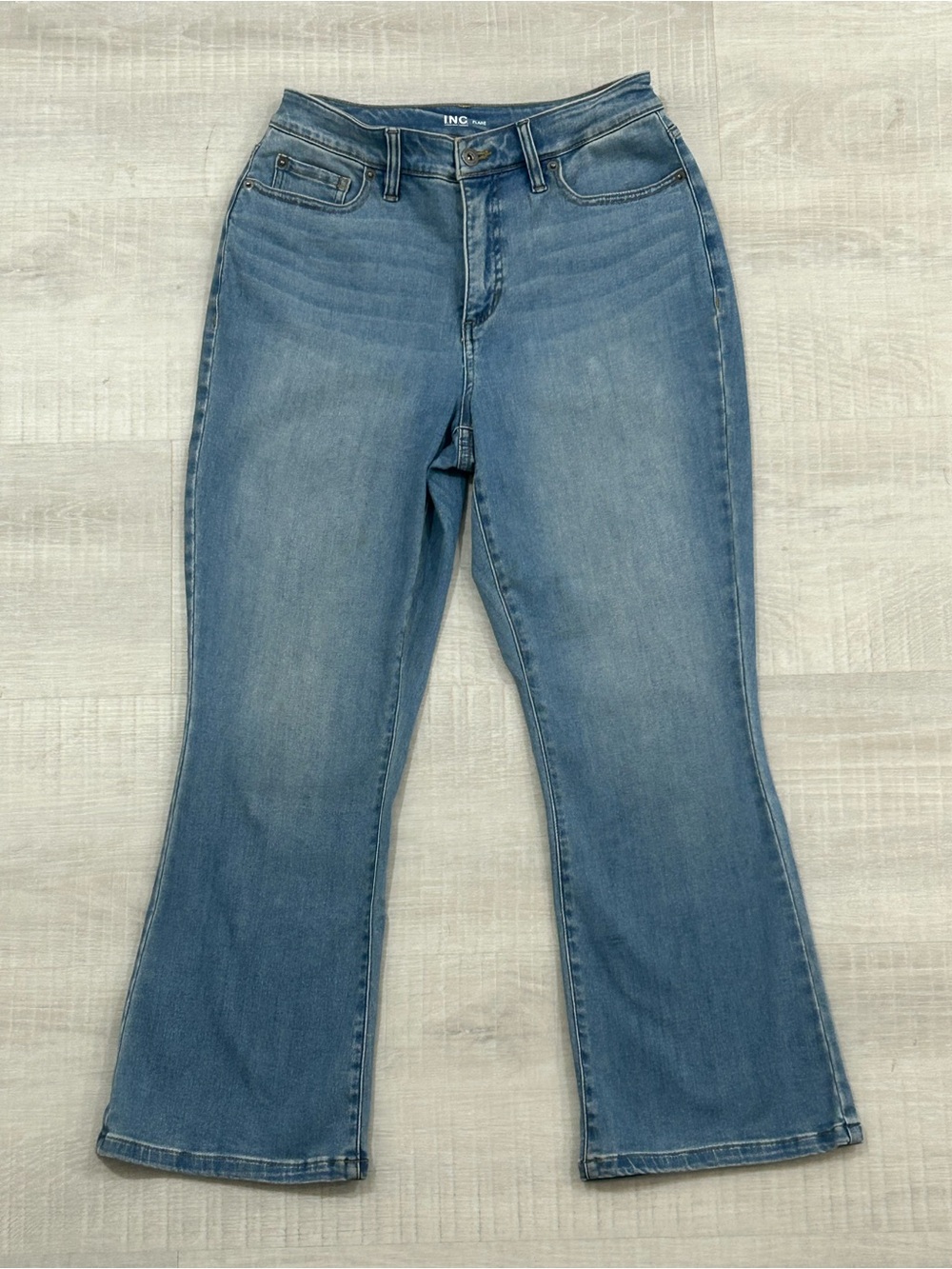 INC International Concepts Medium Blue Wide Leg Jeans